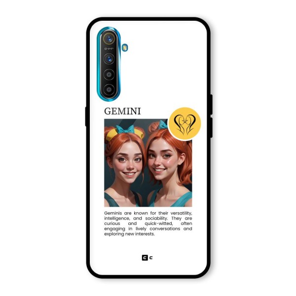 Golden Gemini Glass Back Case for Realme X2