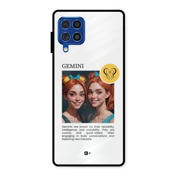 Golden Gemini Metal Back Case for Galaxy F62