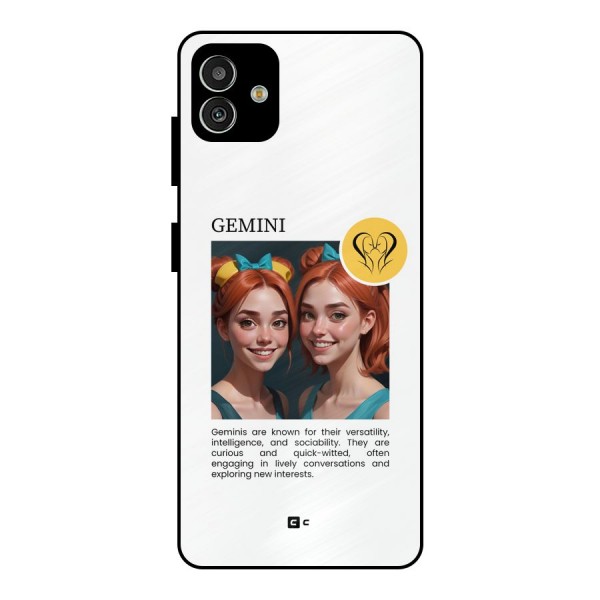 Golden Gemini Metal Back Case for Galaxy M13 5G