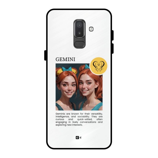 Golden Gemini Metal Back Case for Galaxy On8 (2018)