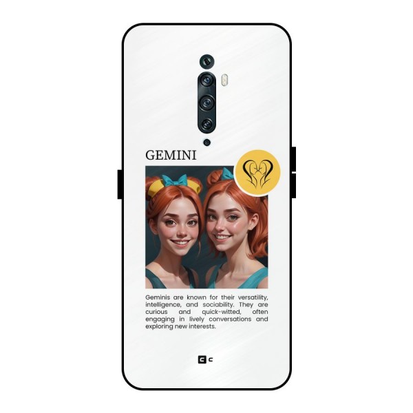 Golden Gemini Metal Back Case for Oppo Reno2 F