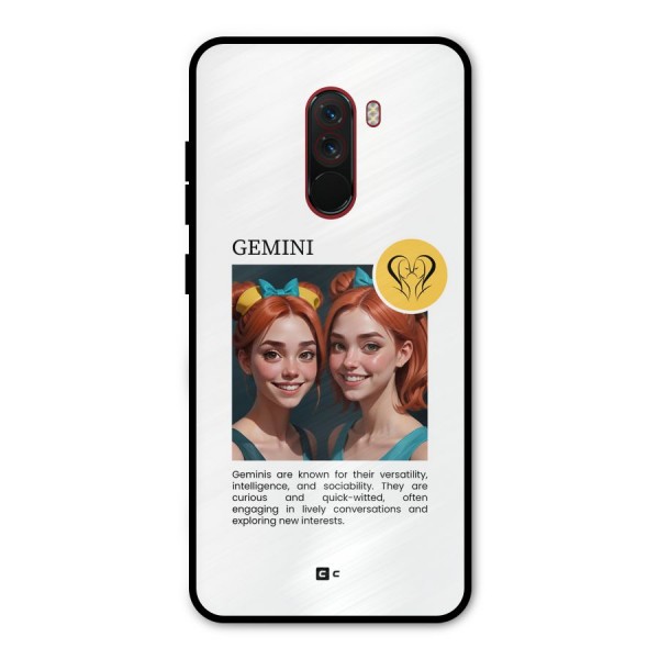 Golden Gemini Metal Back Case for Poco F1