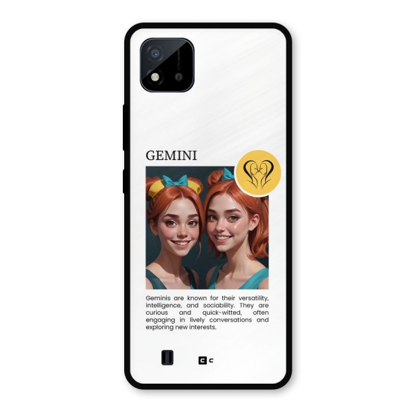 Golden Gemini Metal Back Case for Realme C11 2021