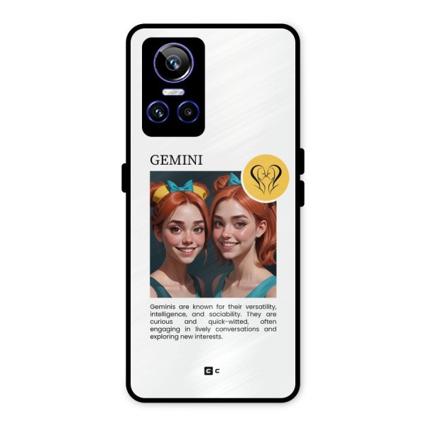 Golden Gemini Metal Back Case for Realme GT Neo 3