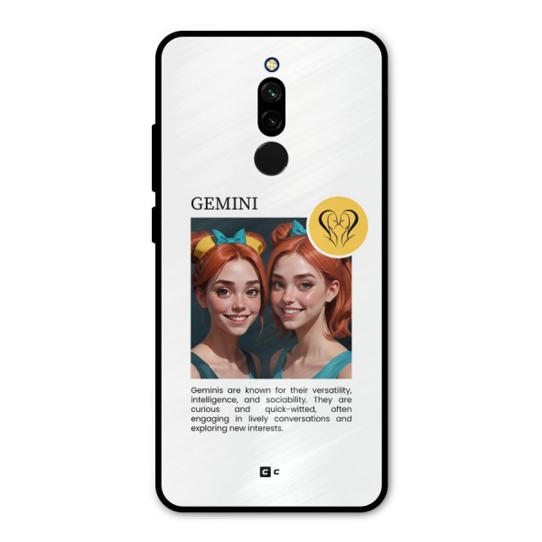 Golden Gemini Metal Back Case for Redmi 8