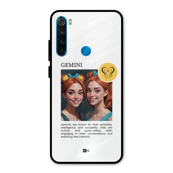 Golden Gemini Metal Back Case for Redmi Note 8