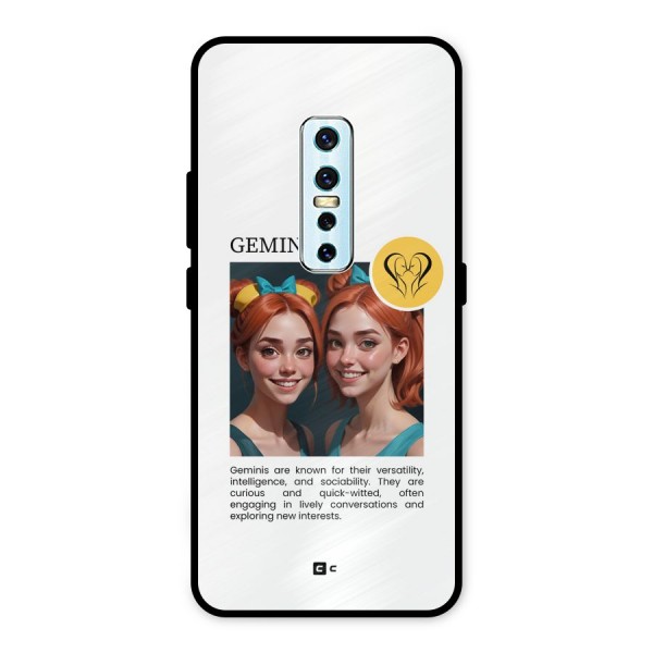 Golden Gemini Metal Back Case for Vivo V17 Pro