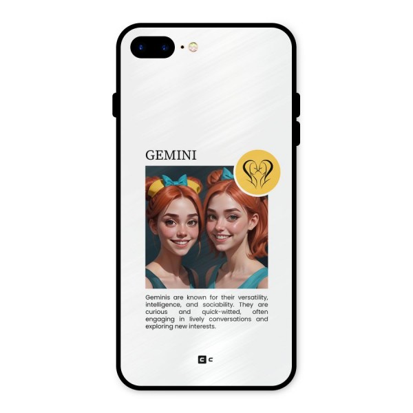 Golden Gemini Metal Back Case for iPhone 8 Plus