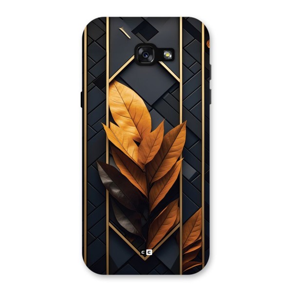 Golden Leaf Pattern Back Case for Galaxy A7 (2017)