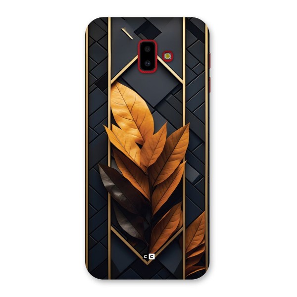 Golden Leaf Pattern Back Case for Galaxy J6 Plus