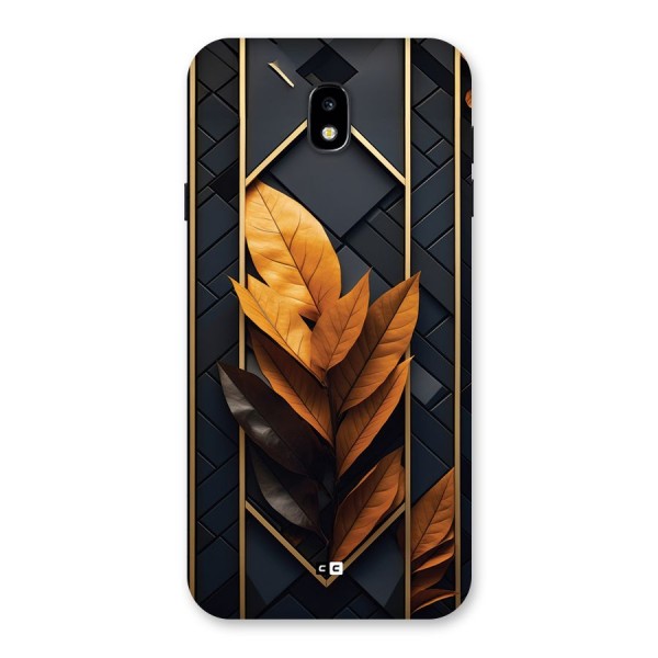 Golden Leaf Pattern Back Case for Galaxy J7 Pro