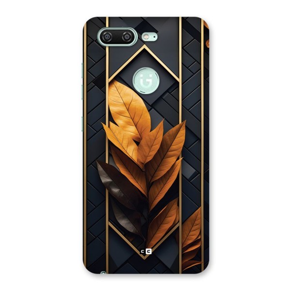 Golden Leaf Pattern Back Case for Gionee S10