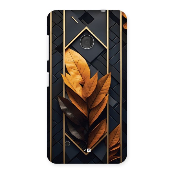 Golden Leaf Pattern Back Case for Lumia 530