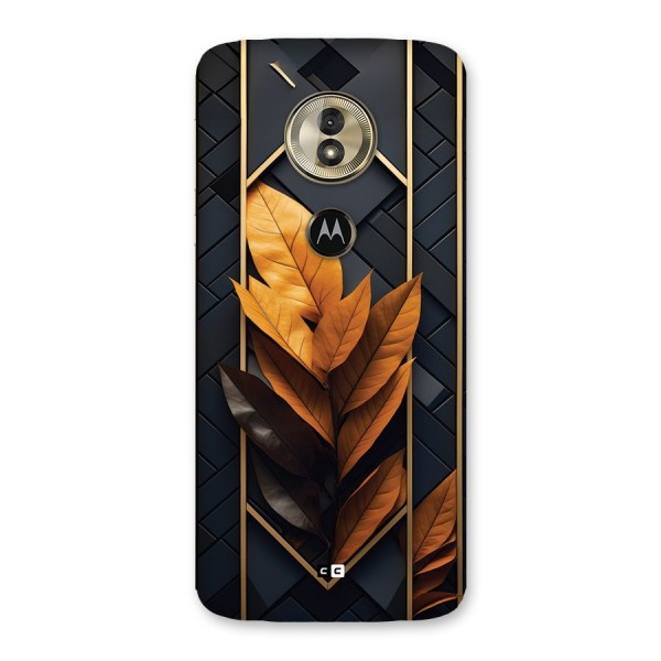 Golden Leaf Pattern Back Case for Moto G6 Play