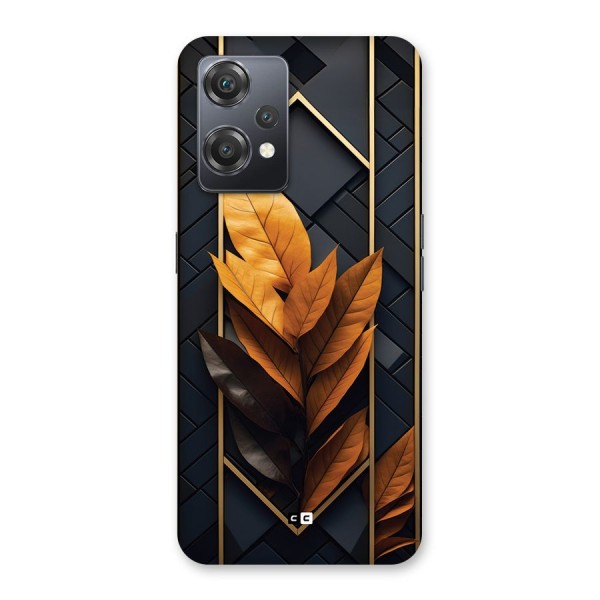 Golden Leaf Pattern Back Case for OnePlus Nord CE 2 Lite 5G