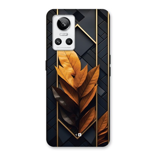 Golden Leaf Pattern Back Case for Realme GT Neo 3