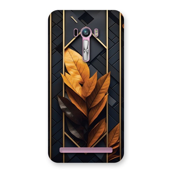 Golden Leaf Pattern Back Case for Zenfone Selfie