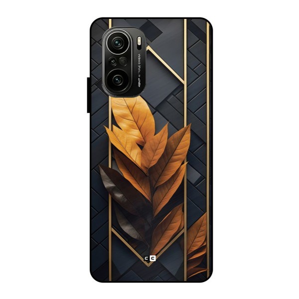 Golden Leaf Pattern Metal Back Case for Mi 11X Pro