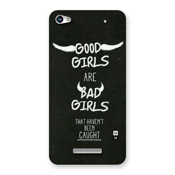 Good Bad Girls Back Case for Micromax Hue 2