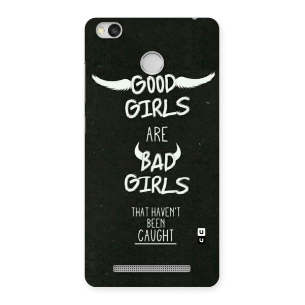 Good Bad Girls Back Case for Redmi 3S Prime