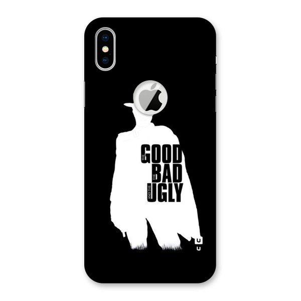 Good Bad Ugly Back Case for iPhone XS Logo Cut