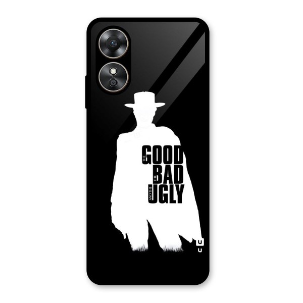 Good Bad Ugly Glass Back Case for Oppo A17