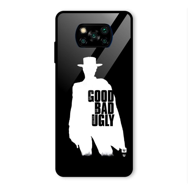 Good Bad Ugly Glass Back Case for Poco X3 Pro