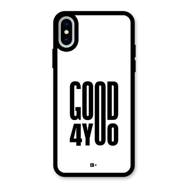 Good For You Glass Back Case for iPhone X