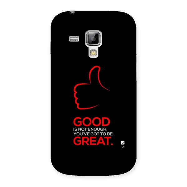 Good Great Back Case for Galaxy S Duos