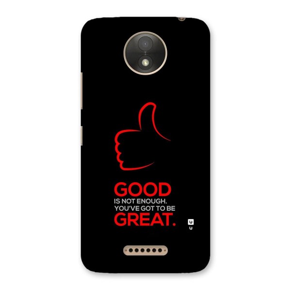 Good Great Back Case for Moto C Plus