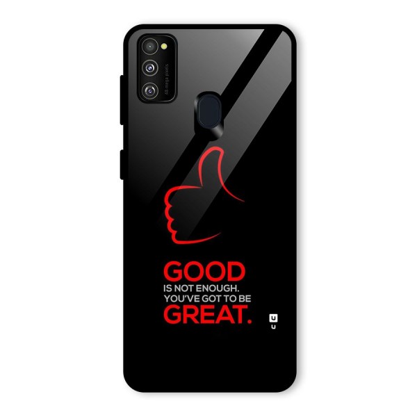 Good Great Glass Back Case for Galaxy M21