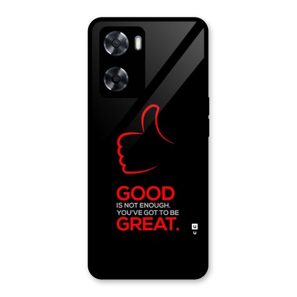 Good Great Glass Back Case for Oppo A57 2022