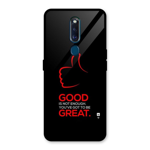 Good Great Glass Back Case for Oppo F11 Pro