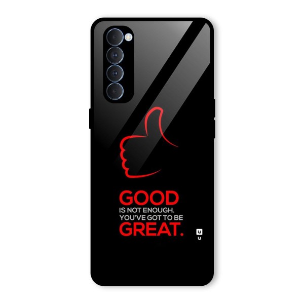 Good Great Glass Back Case for Oppo Reno4 Pro