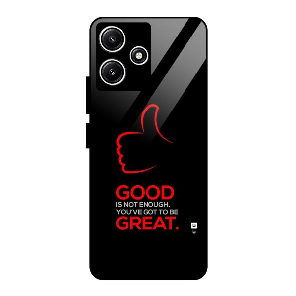 Good Great Glass Back Case for Poco M6 Pro