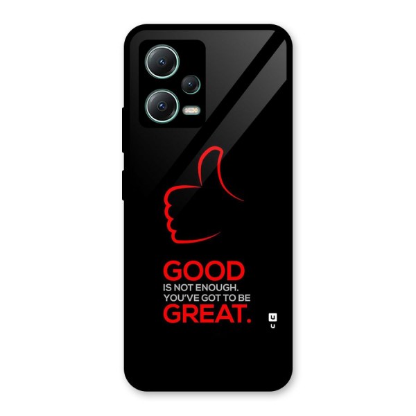 Good Great Glass Back Case for Poco X5