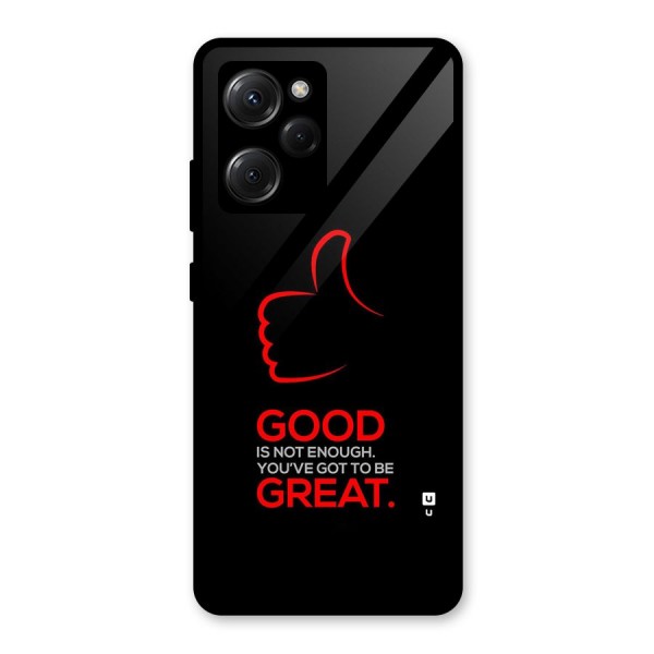 Good Great Glass Back Case for Poco X5 Pro