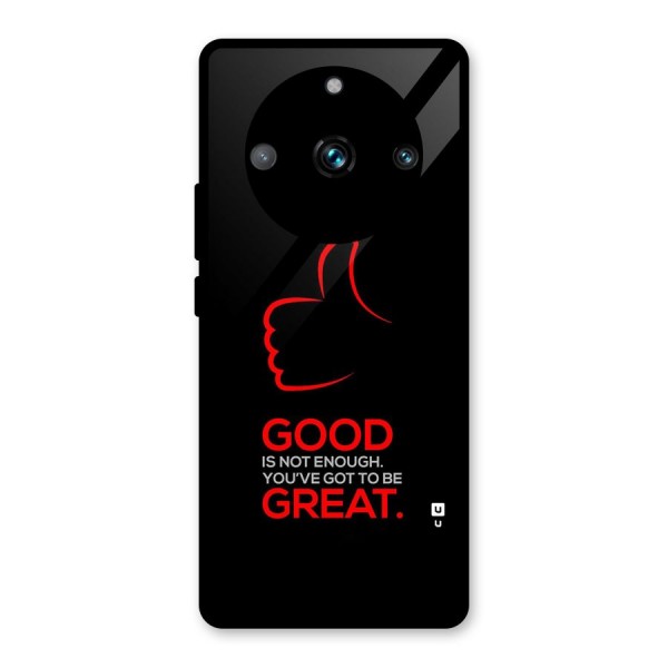 Good Great Glass Back Case for Realme 11 Pro