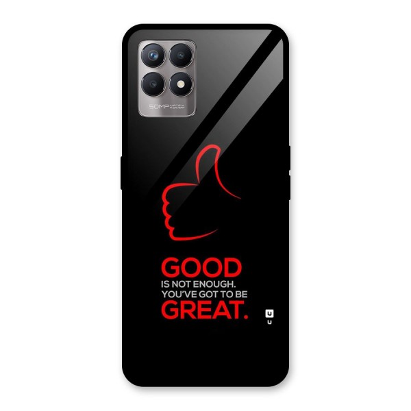 Good Great Glass Back Case for Realme 8i