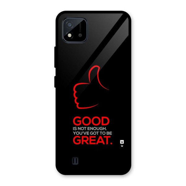 Good Great Glass Back Case for Realme C11 2021