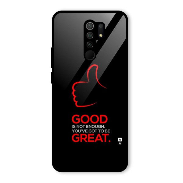 Good Great Glass Back Case for Redmi 9 Prime