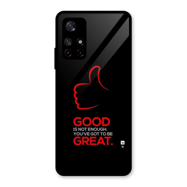 Good Great Glass Back Case for Redmi Note 11T 5G