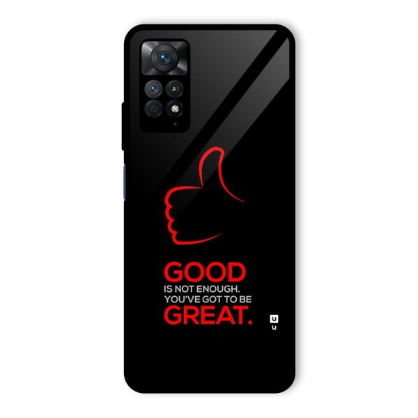 Good Great Glass Back Case for Redmi Note 11 Pro