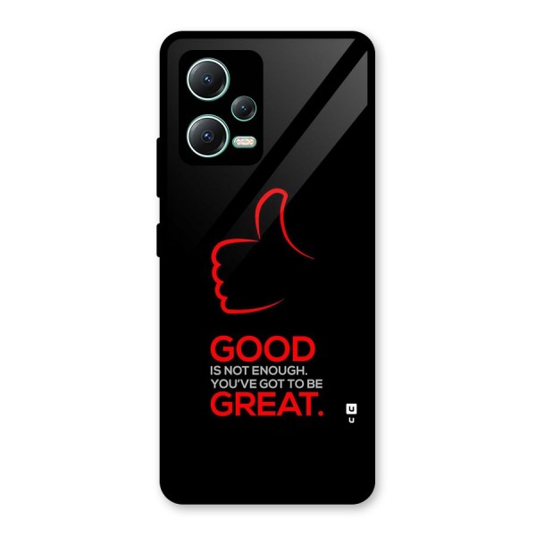 Good Great Glass Back Case for Redmi Note 12 5G