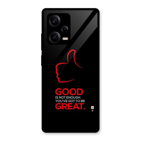 Good Great Glass Back Case for Redmi Note 12 Pro