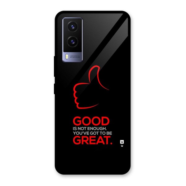 Good Great Glass Back Case for Vivo V21e 5G