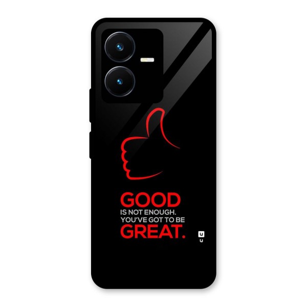 Good Great Glass Back Case for Vivo Y22