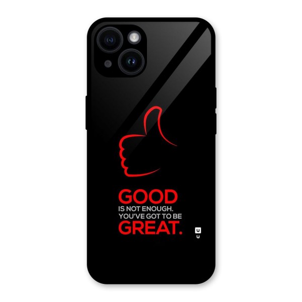 Good Great Glass Back Case for iPhone 14