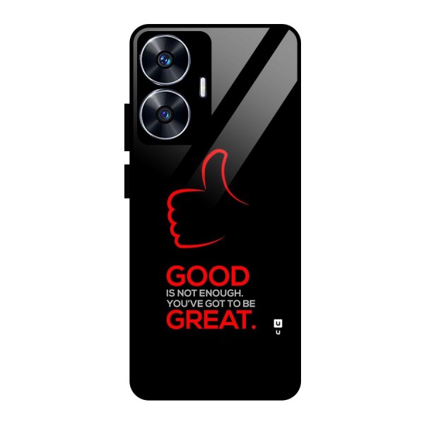 Good Great Glass Back Case for realme C55