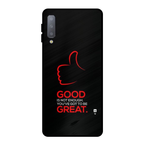 Good Great Metal Back Case for Galaxy A7 (2018)